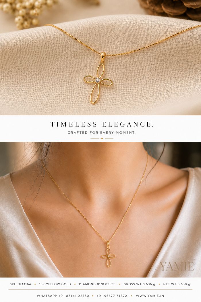 Aria Open Cross Pendant