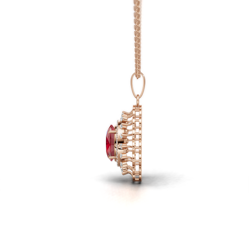 Ruby Halo Drop