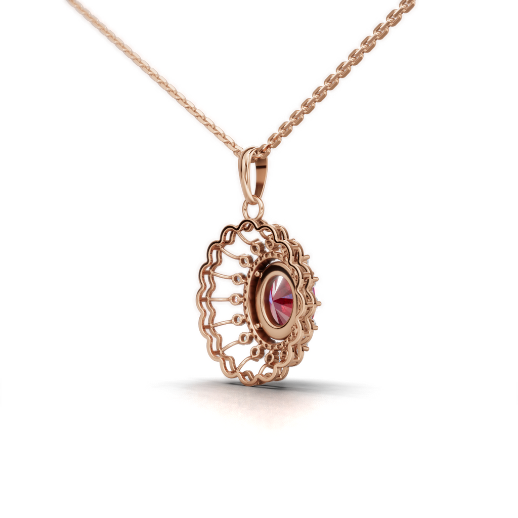 Ruby Halo Drop