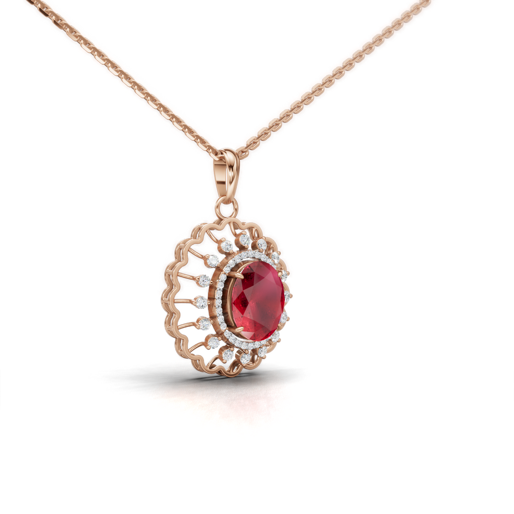 Ruby Halo Drop
