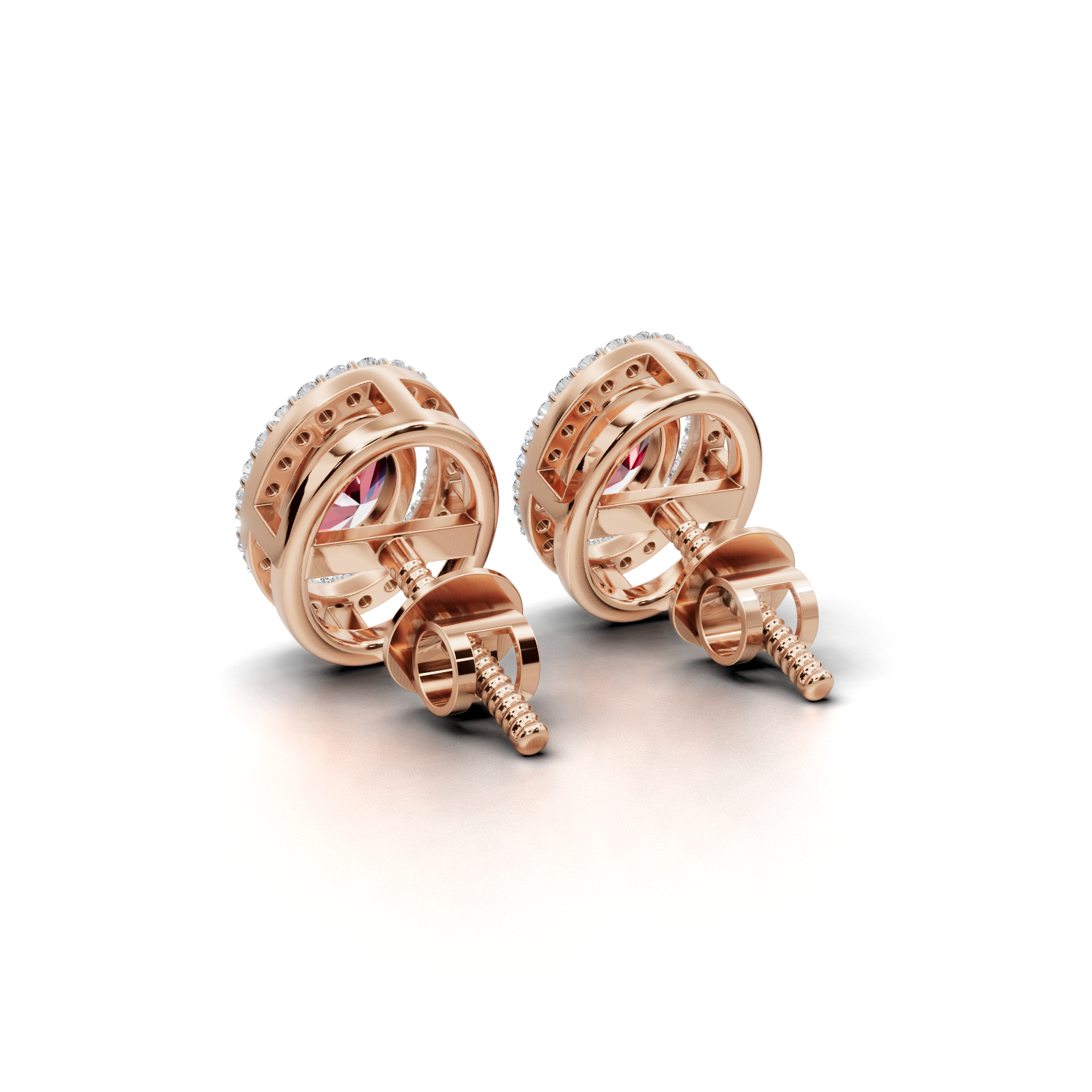 Garnet Bloom Studs