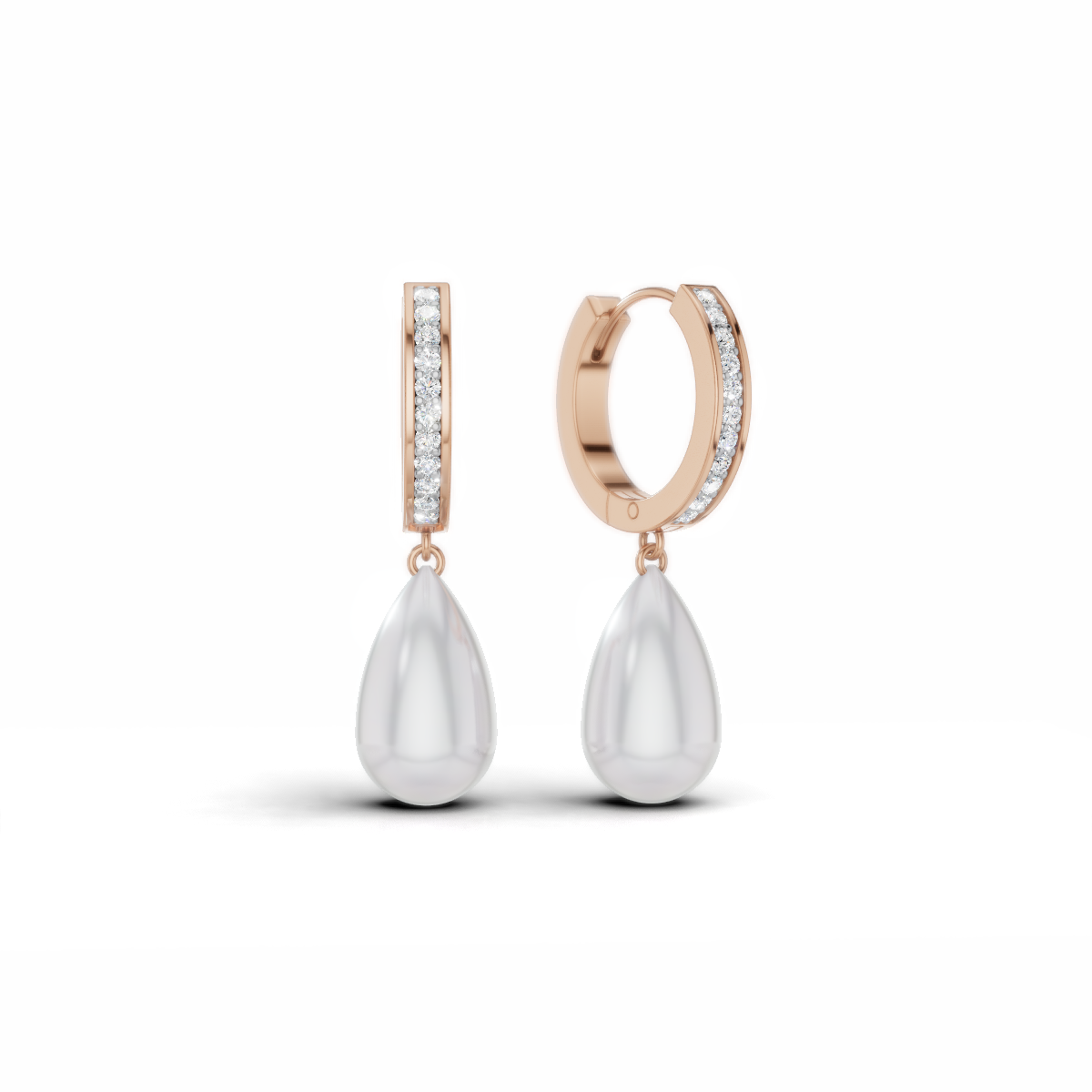 Pearl Droplet Hoops