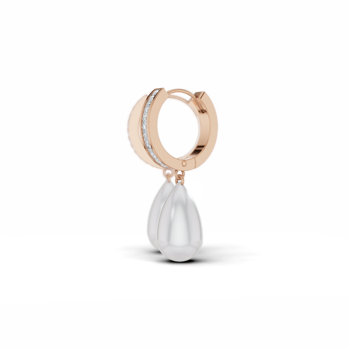 Pearl Droplet Hoops