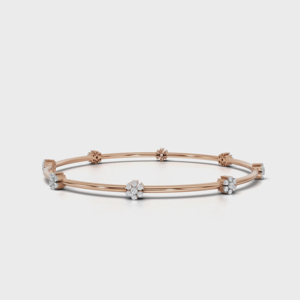 Petal Cascade Bangle