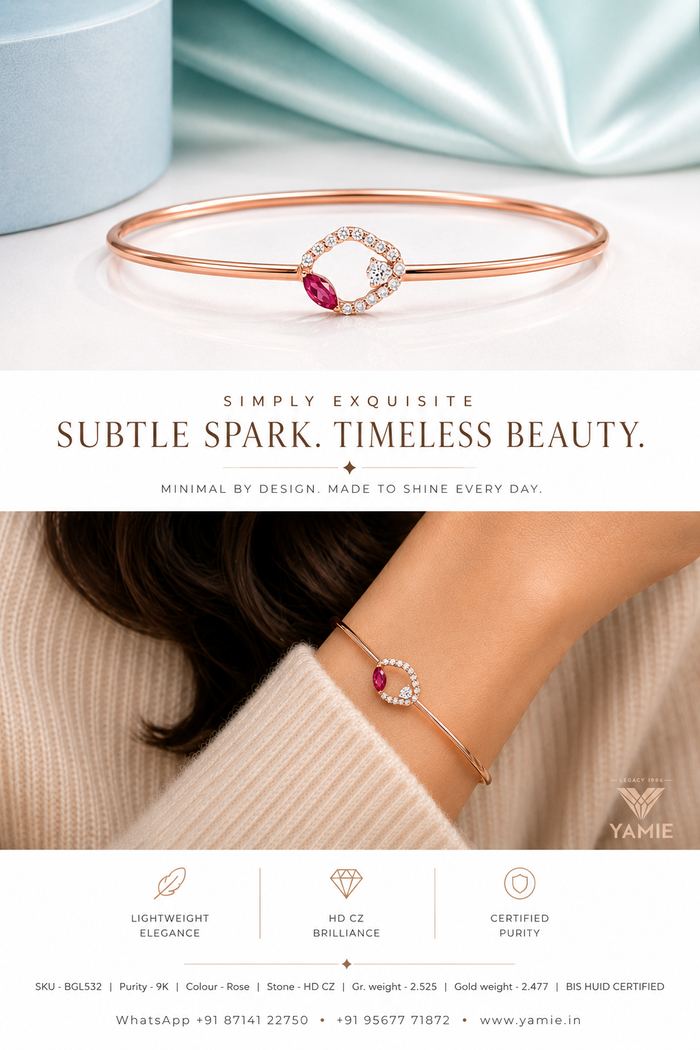 Ruby Marquise Oval Bangle