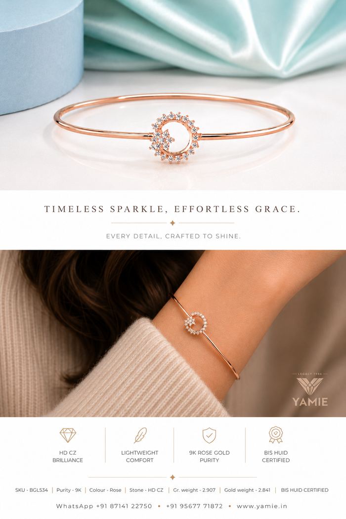 Star & Moon Bangle