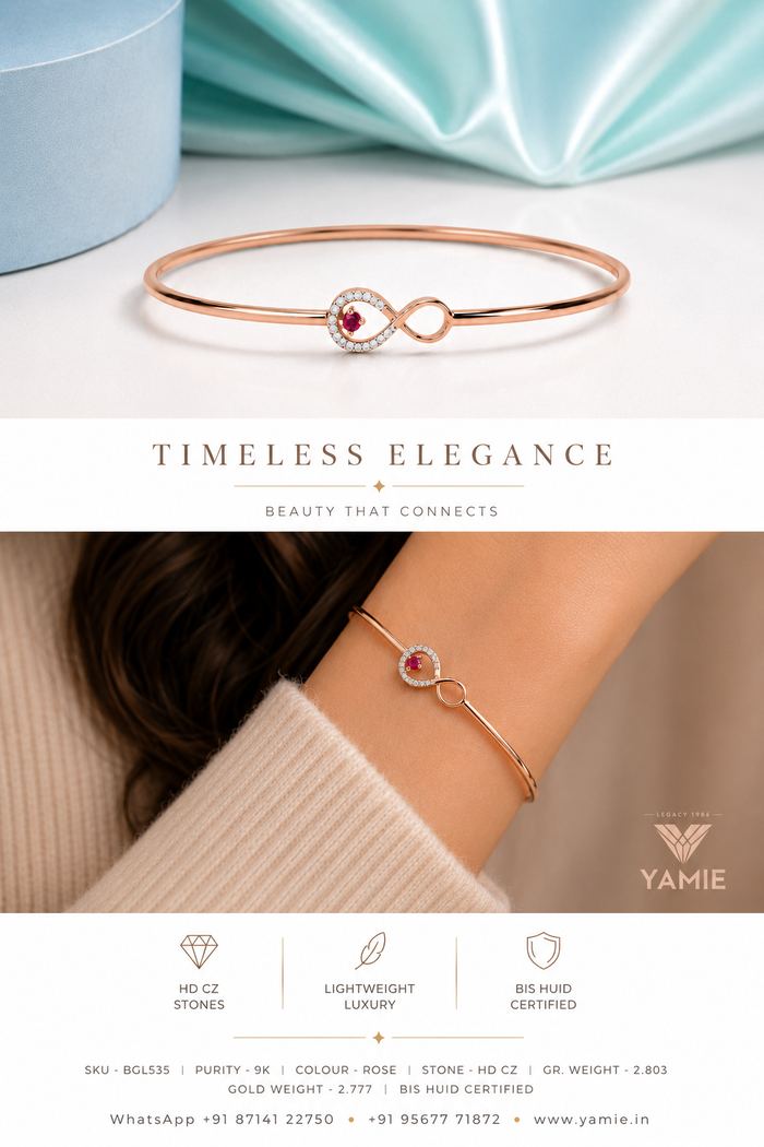 Ruby Infinity Bangle