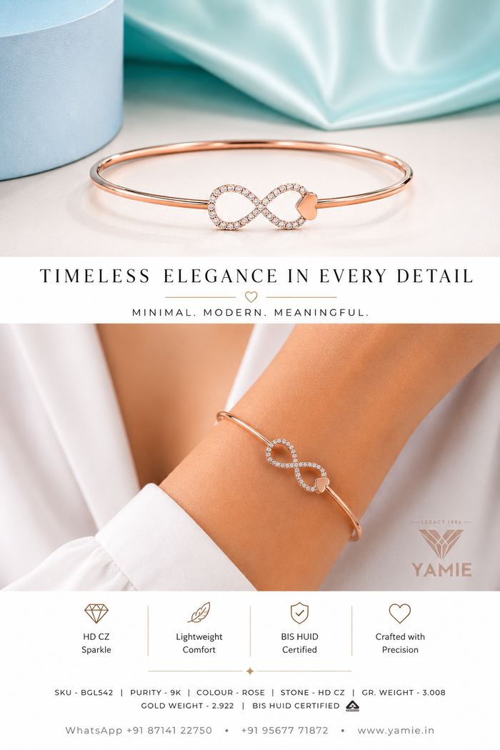 Infinity Heart Bangle