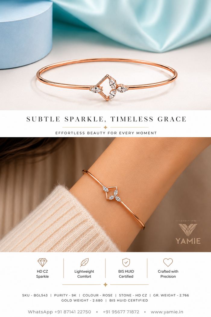 Marquise Diamond-Shape Bangle