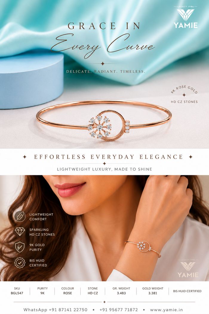 Snowflake Moon Bangle
